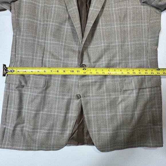 Samuelsohn Super 120’s Wool Blazer 48L Gray Glen Plaid Check Sport Coat Canada - Picture 5 of 11